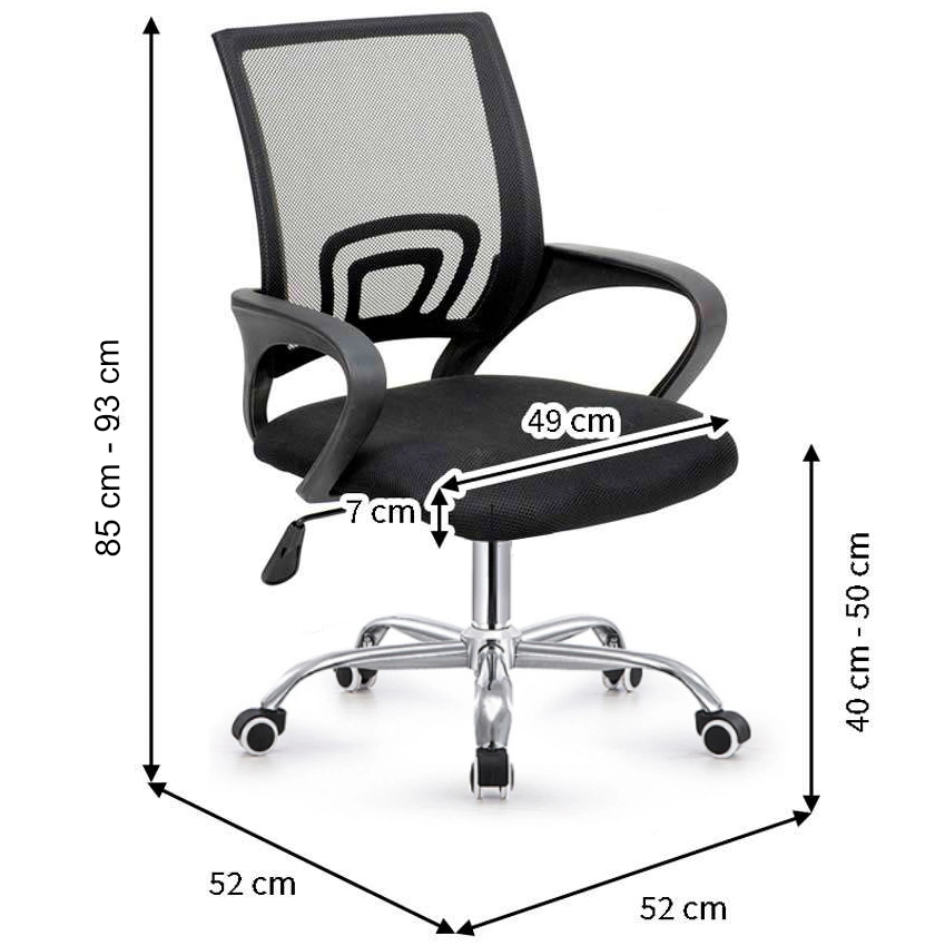 Stool Company Mesh Task Chair Swivel Office Chair for Meeting Room